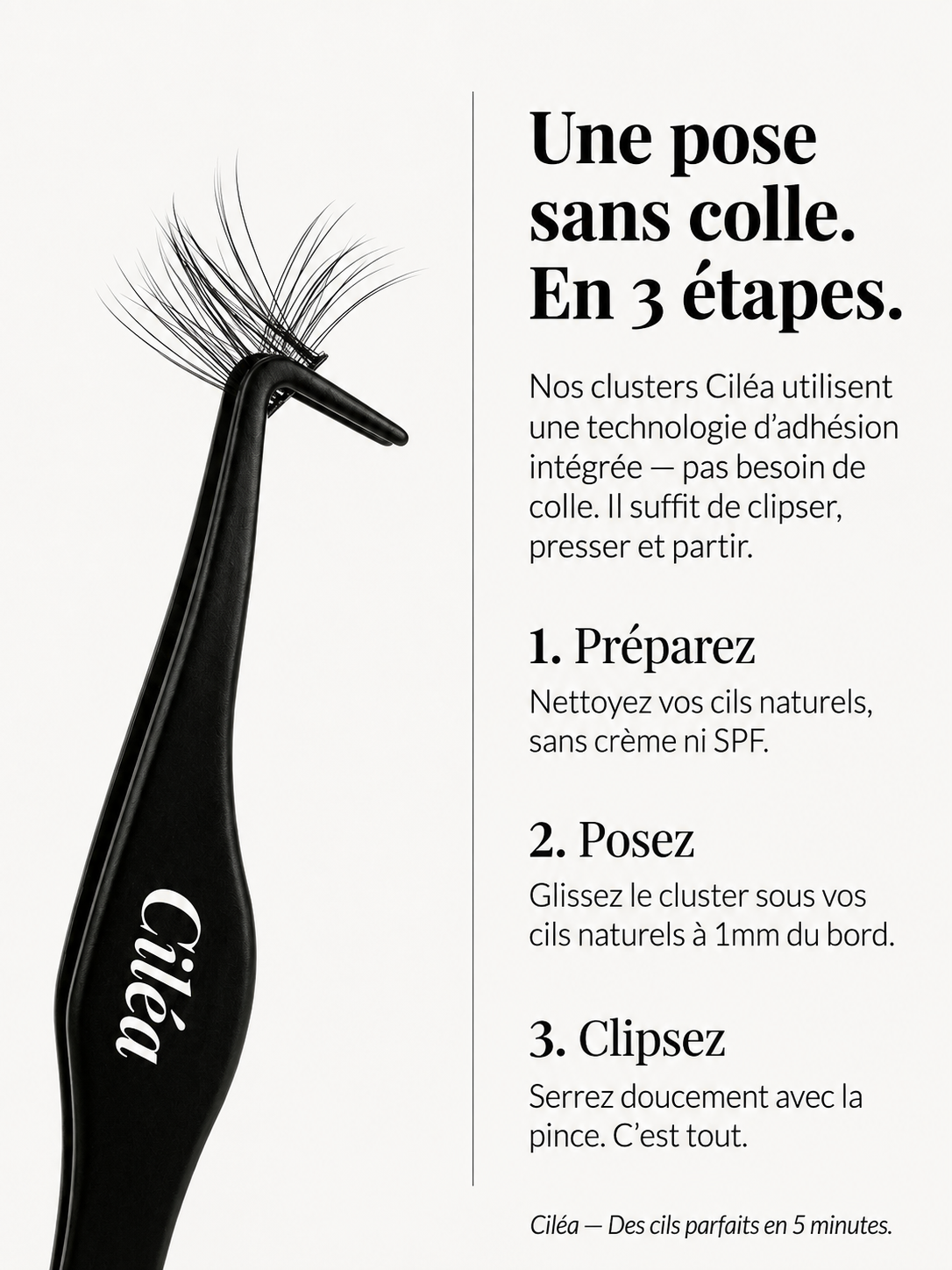 Ciléa Starter Kit— Extensions de cils sans colle | Pose en 5 min, tenue jusqu'à 10 jours